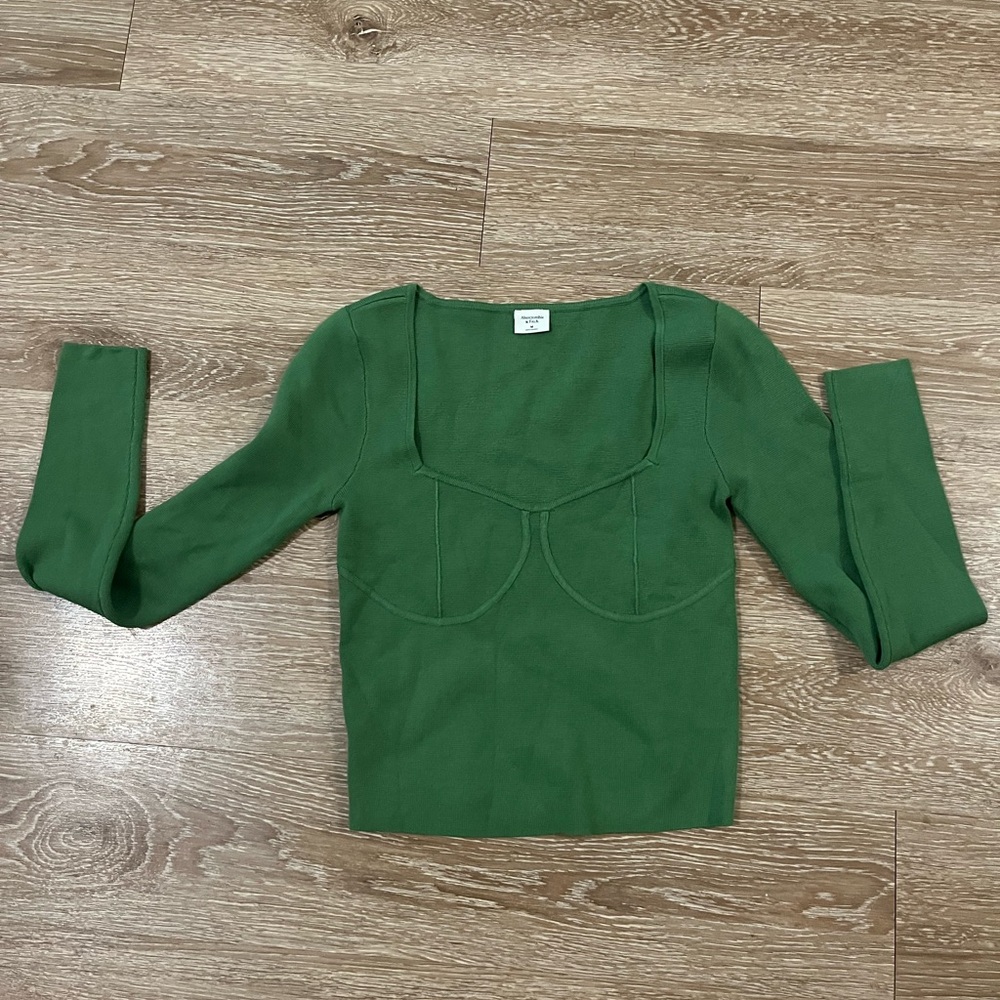 Abercrombie & Fitch Corset Slim Sweater Top - Picture 2 of 5